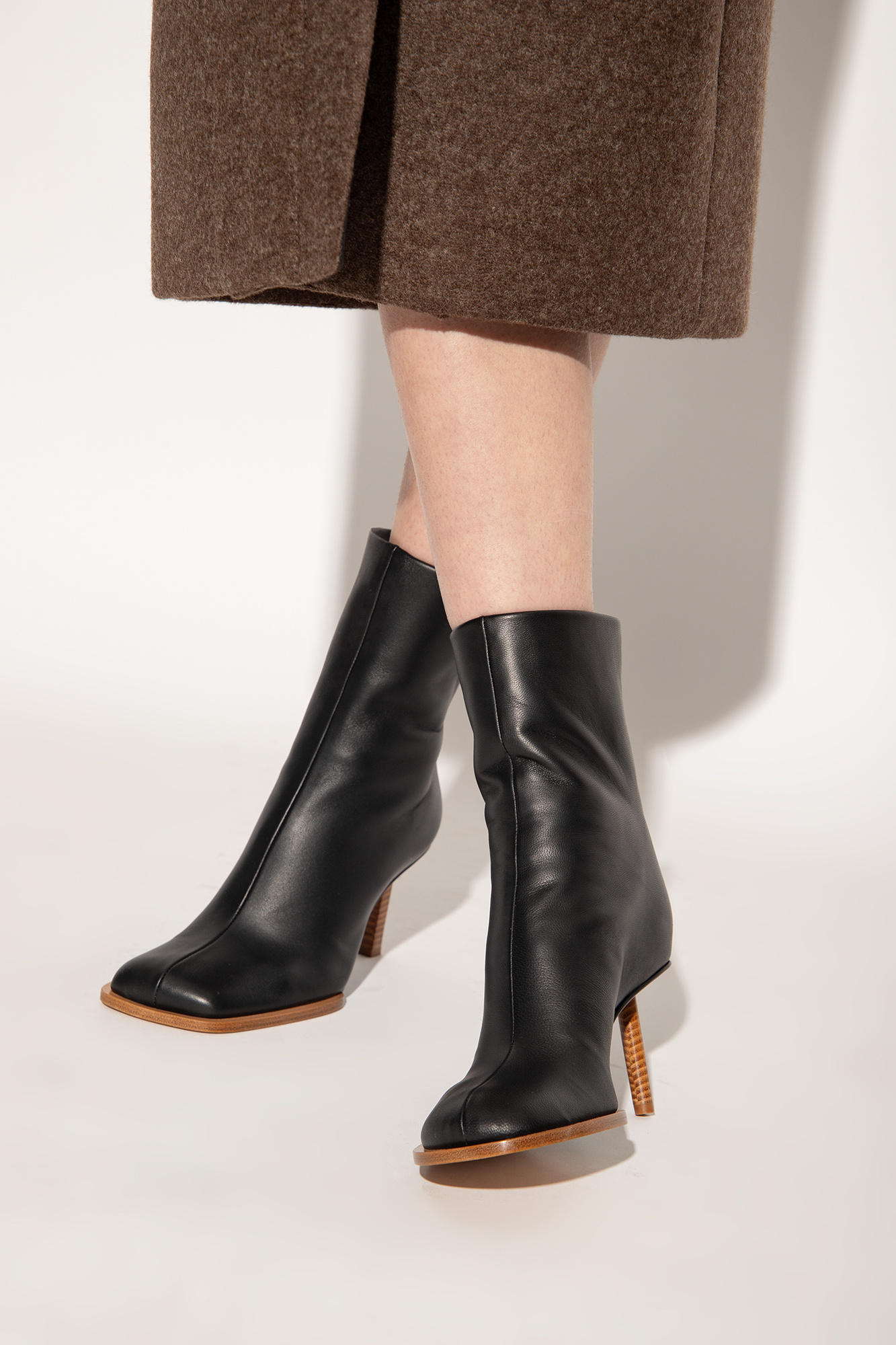 Jacquemus Leather heeled ankle boots Women s Shoes Vitkac